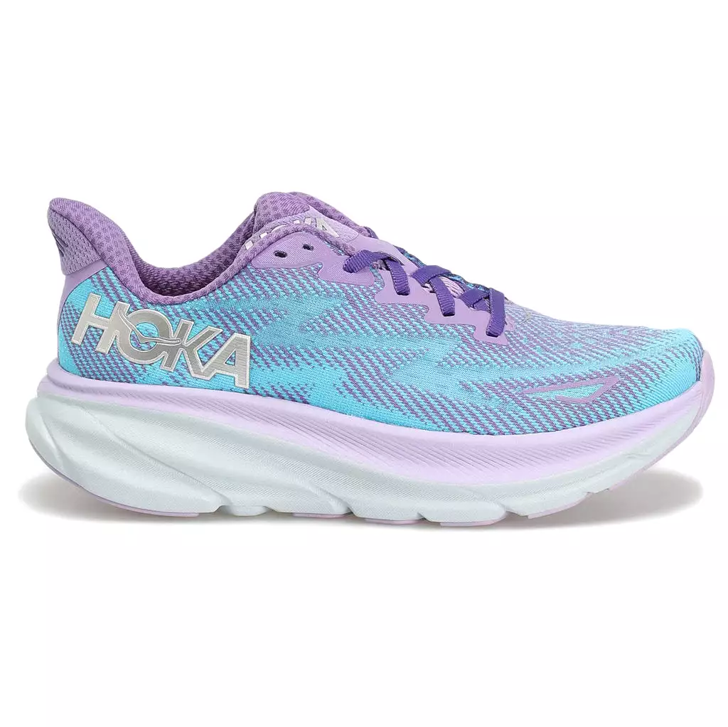 Hoka One One Womens Trainers Clifton 9 Casual Lace-Up Low-Top Textile - UK 5.5