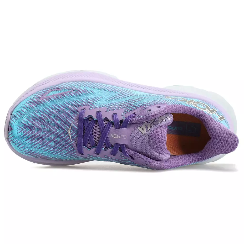 Hoka One One Womens Trainers Clifton 9 Casual Lace-Up Low-Top Textile - UK 5.5