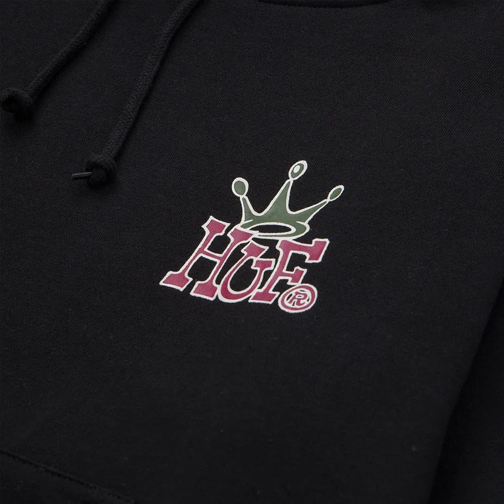 HUF CROWN P/O HOODIE // BLACK