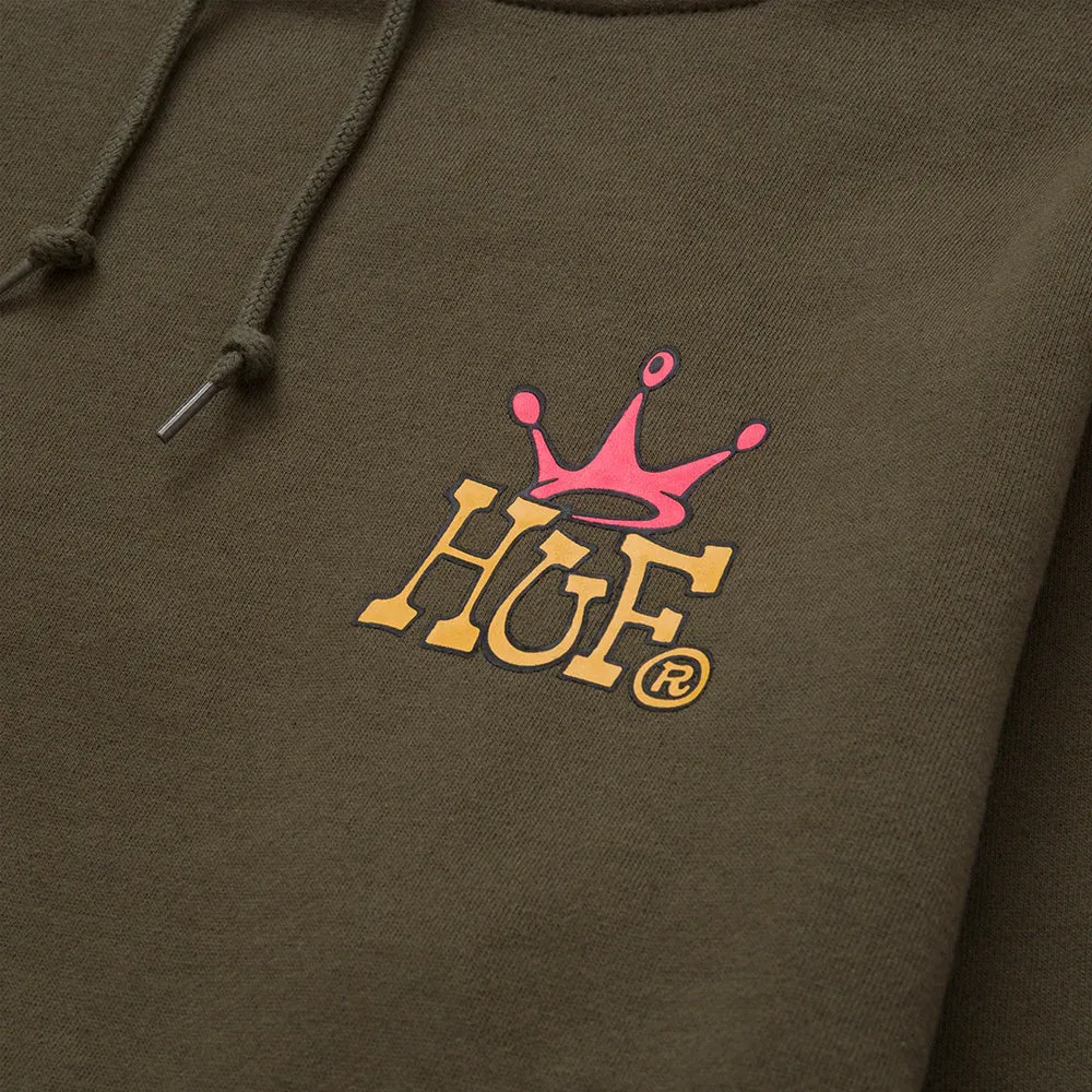 HUF CROWN P/O HOODIE // OLIVE