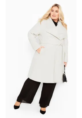 Isla Wrap Waist Tie Coat