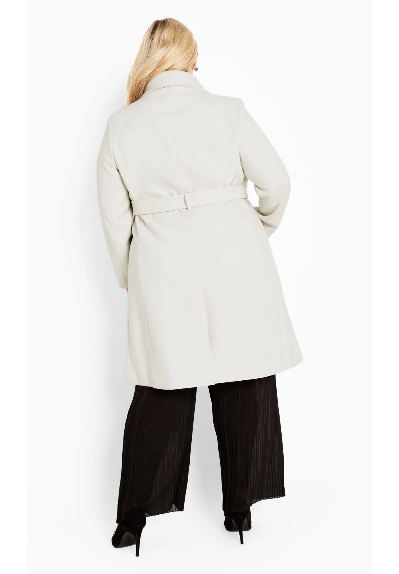 Isla Wrap Waist Tie Coat