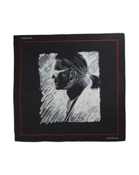 Karl Lagerfeld Women Square scarf Black -- --