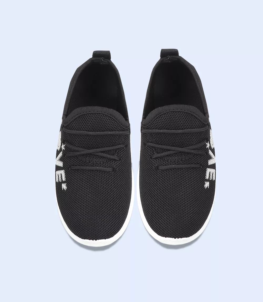 KB0131-BLACK-Boys Casual Sneakers