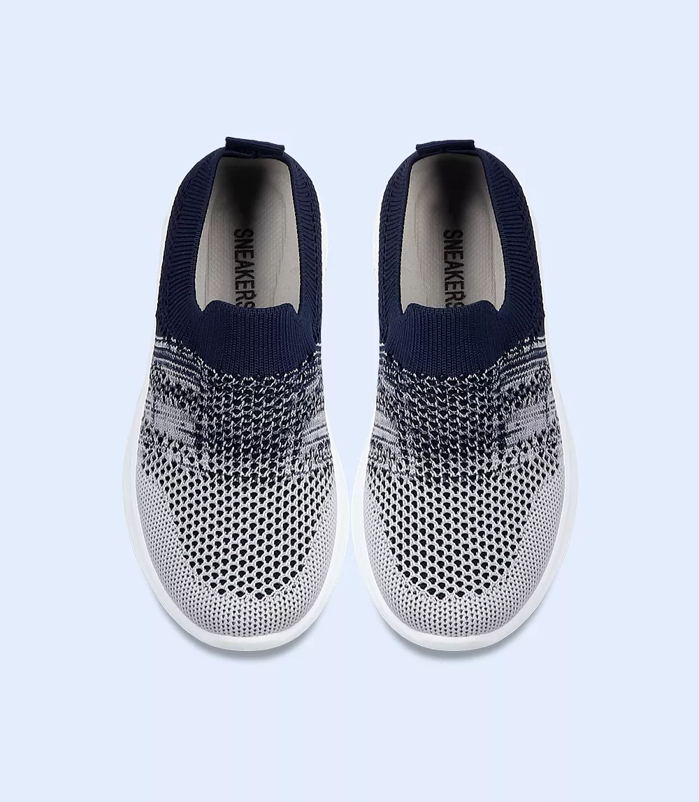 KB0136-NAVY-Boys Casual Sneakers