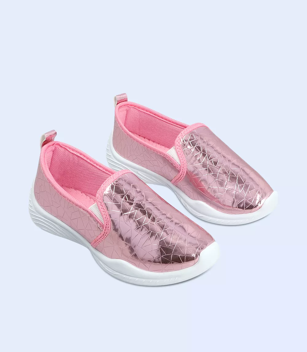 KG0065-PINK-Girls Casual Sneakers