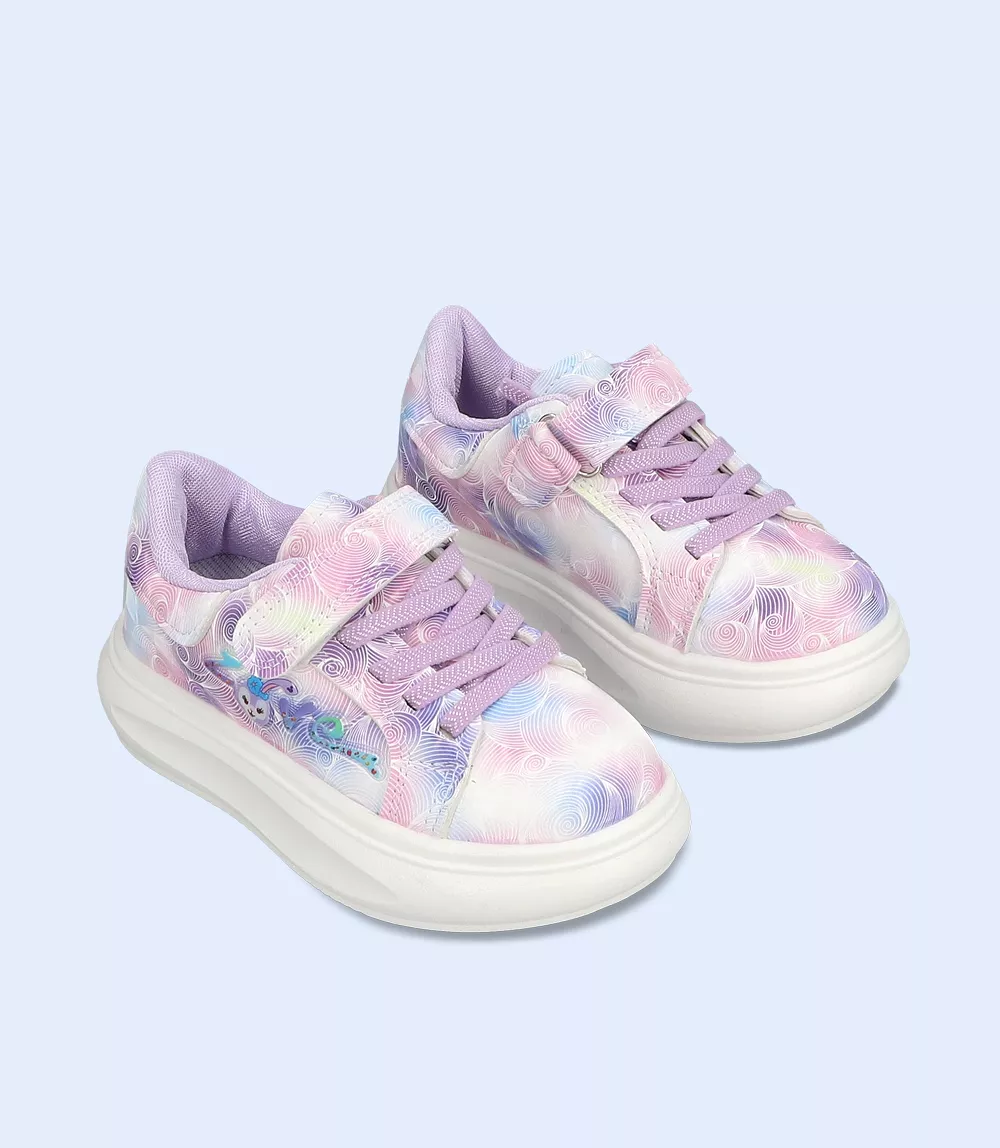 KG0071-LILAC-Girls Casual Sneakers