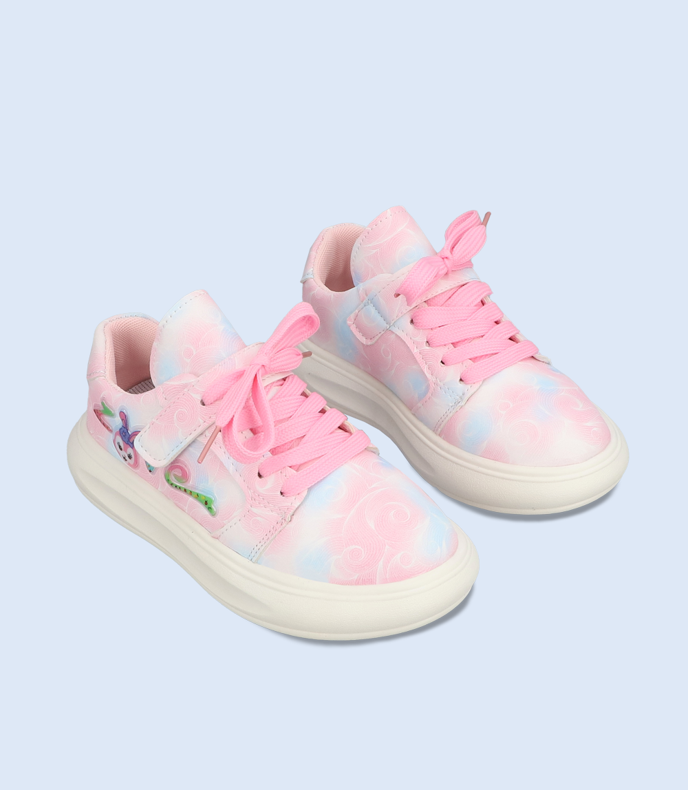 KG0071-PINK-Girls Casual Sneakers