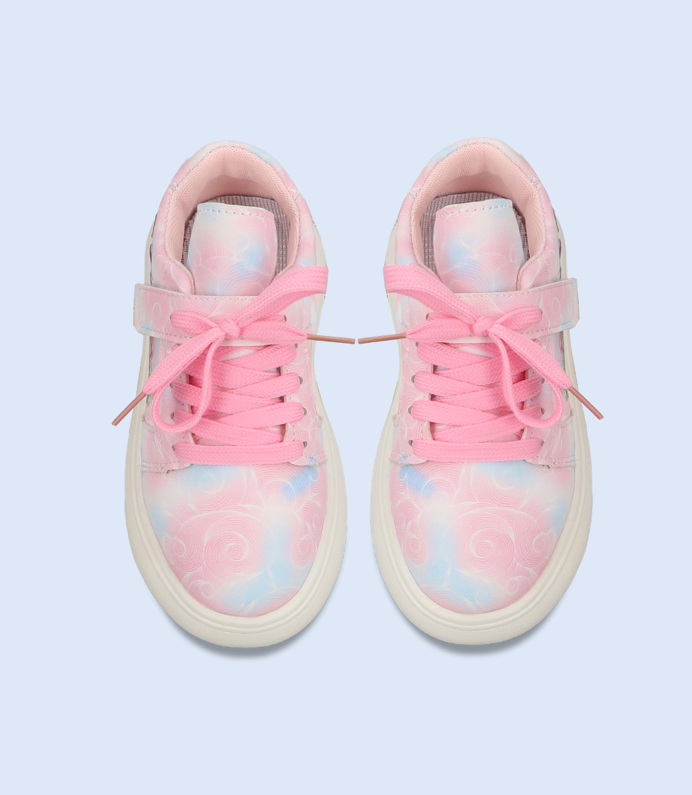 KG0071-PINK-Girls Casual Sneakers