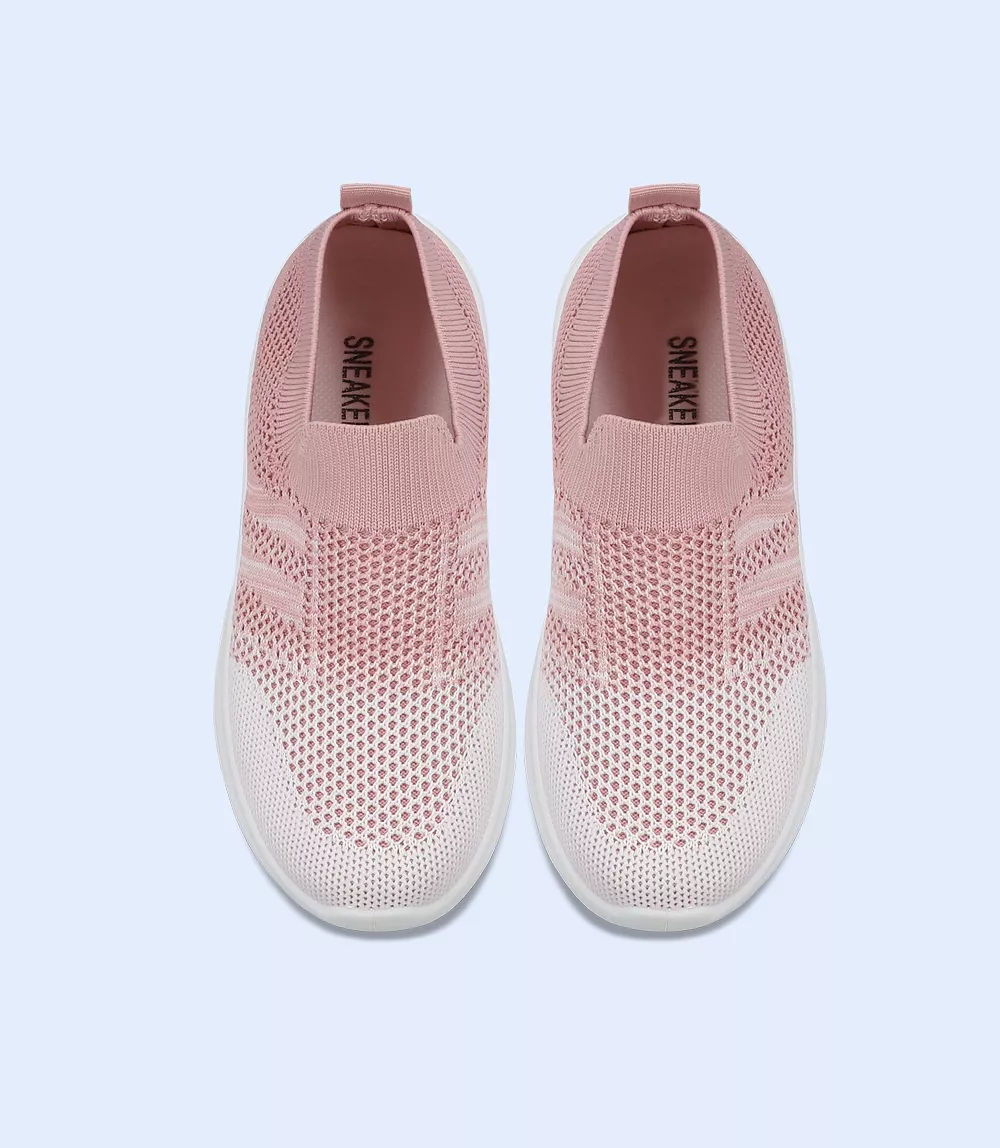 KG0081-PINK-Girls Casual Sneakers