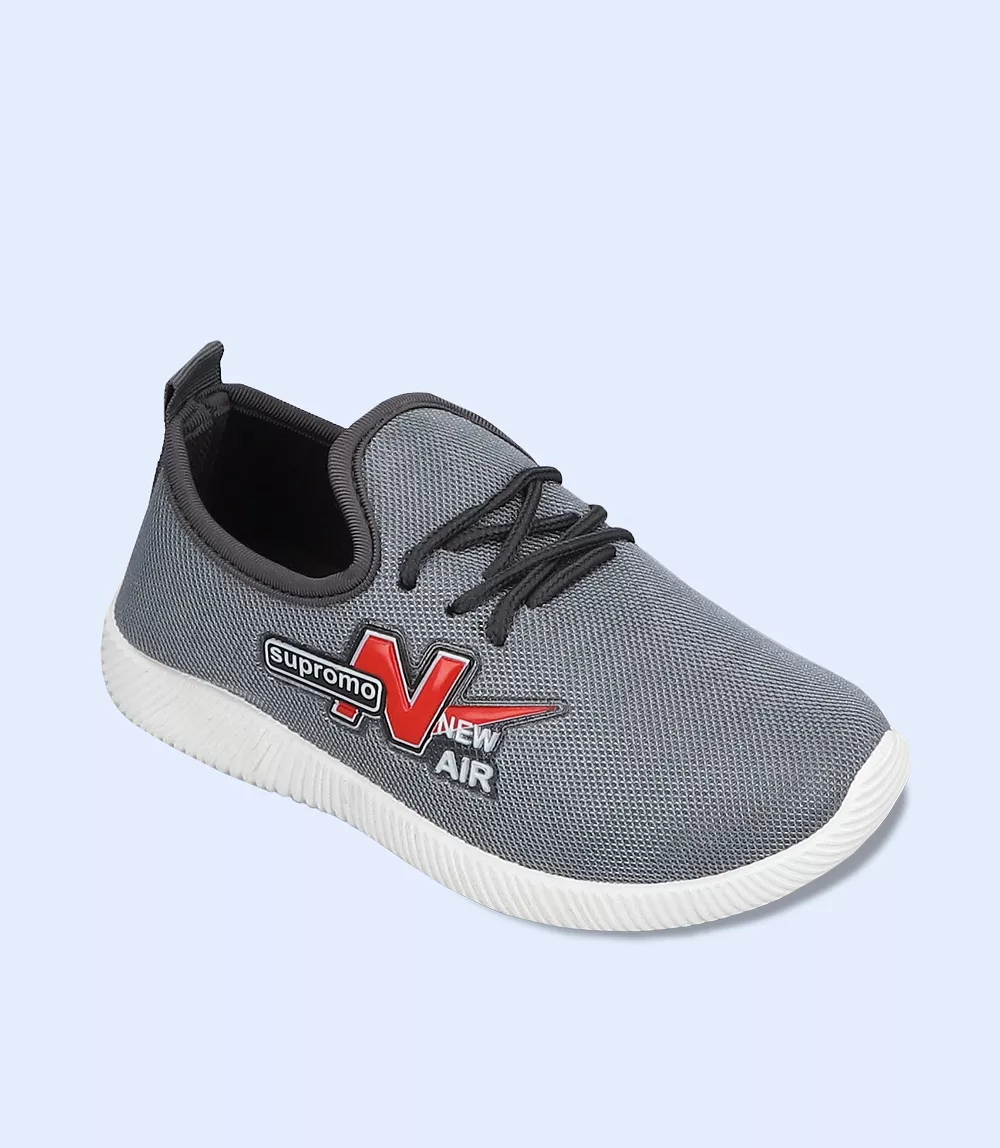 KG0085-GREY-Girls Casual Sneakers