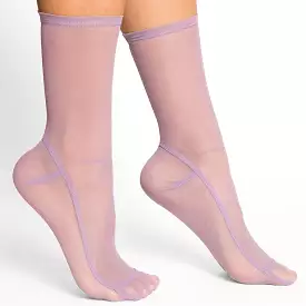 Lavender Mesh Socks by Darner