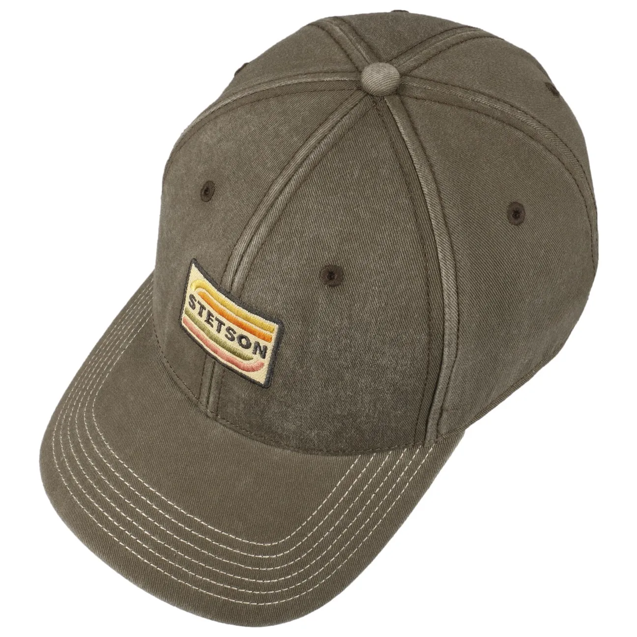 Lenloy Cotton Cap, Brown/Grey