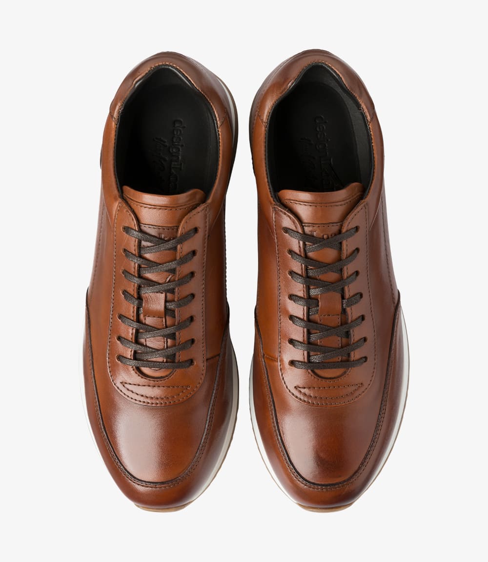 LOAKE  Bannister - Leather Sneakers - Cedar