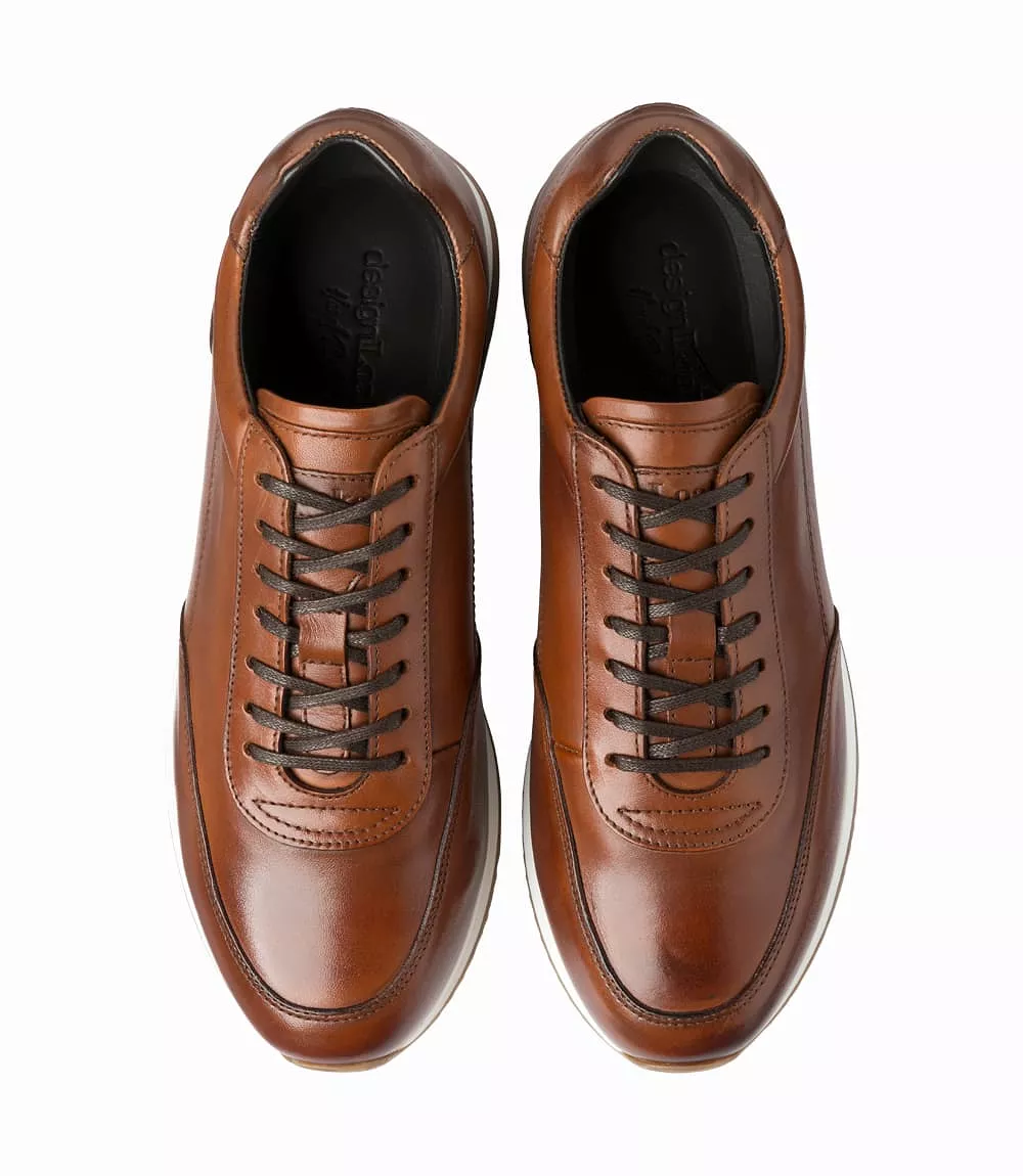 LOAKE  Bannister - Leather Sneakers - Cedar