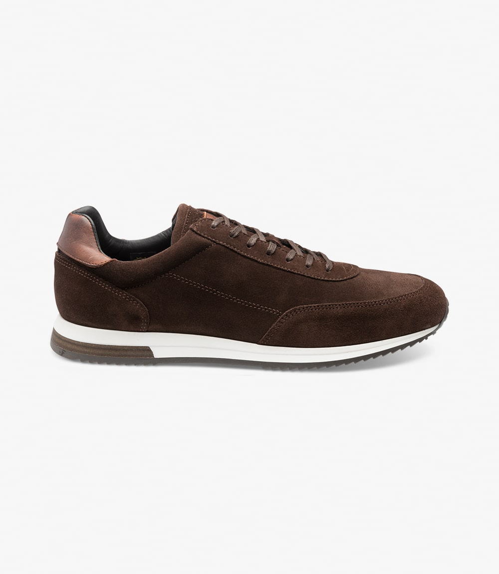 LOAKE  Bannister - Leather Sneakers - Dark Brown Suede- RTD