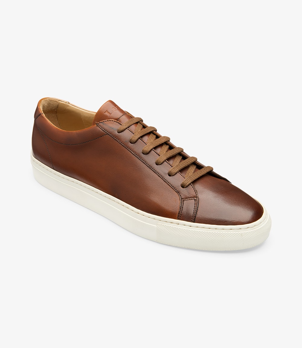 LOAKE  Sprint - Leather Sneakers -  Chestnut