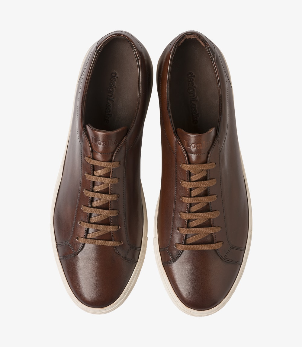 LOAKE  Sprint - Leather Sneakers -  Dark Brown