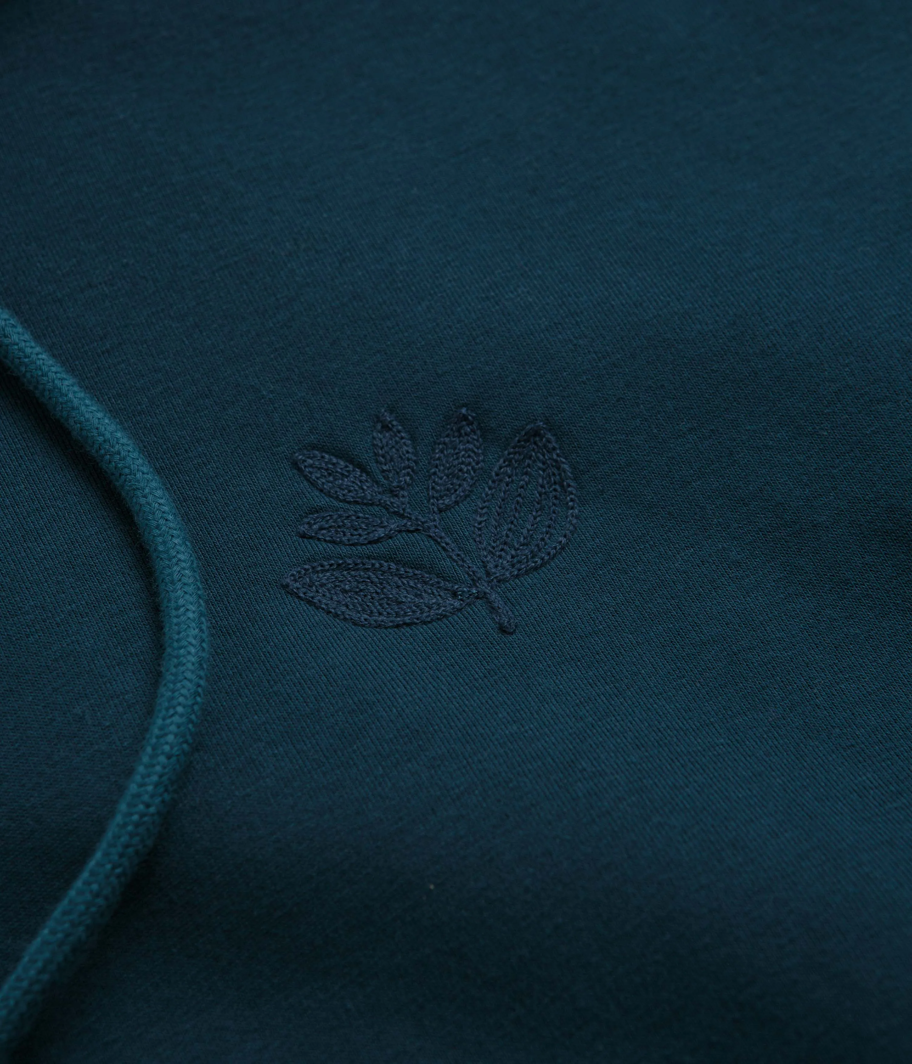 Magenta Embro Hoodie - Petrol Blue