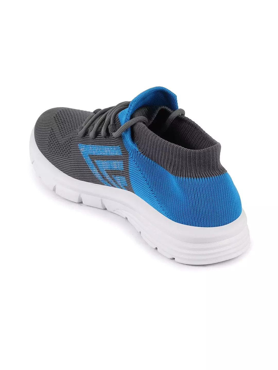 Men Grey Sports & Outdoors Lace Up Running Shoes