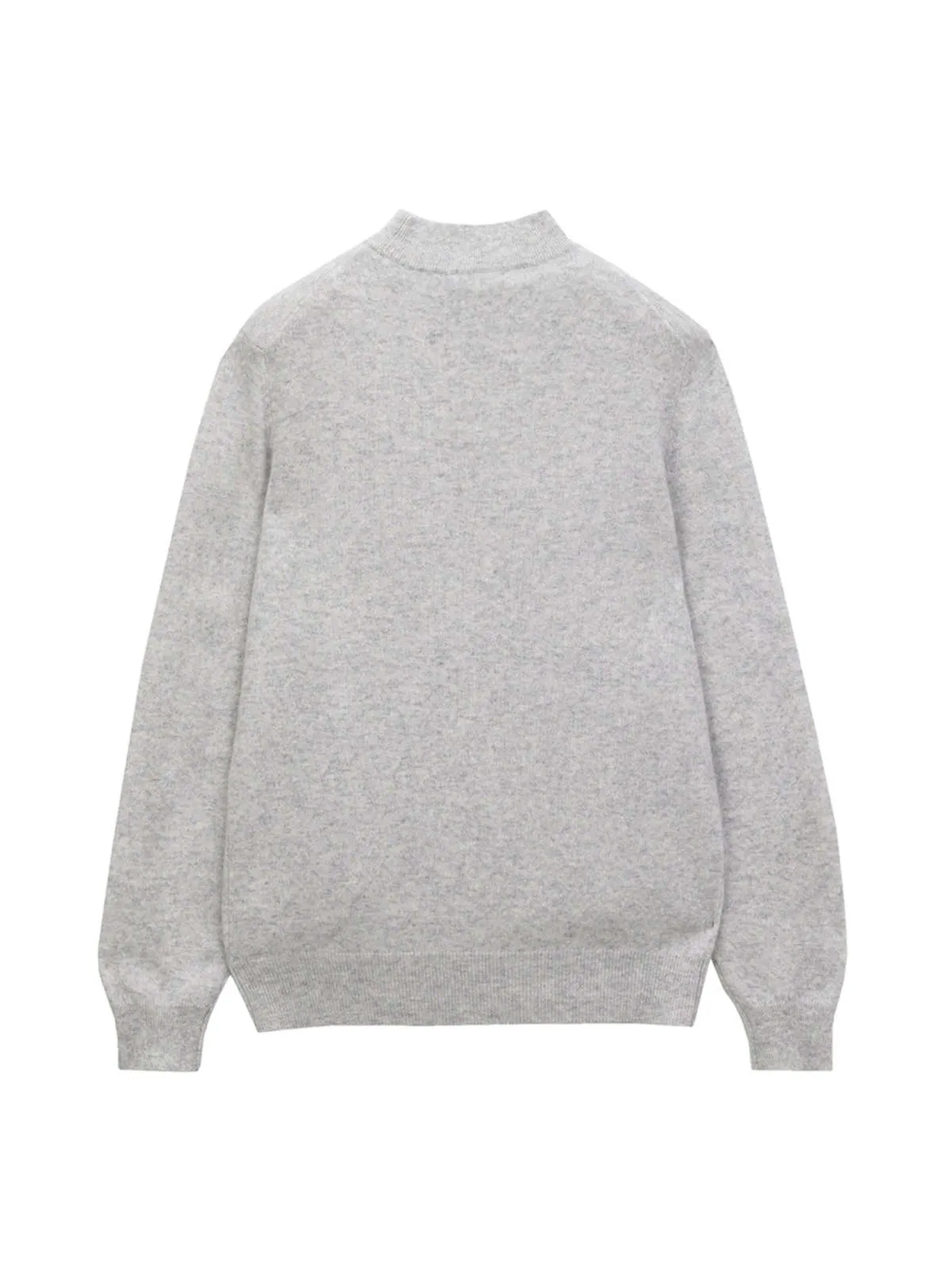 Men Mockneck Sweater - Grey