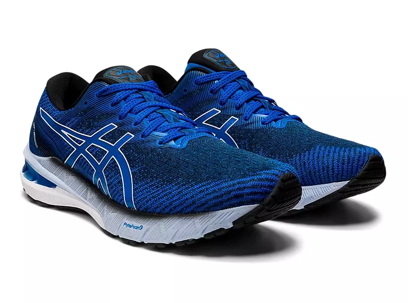 Mens Asics Gt-2000 10 Electric Blue/White Athletic Running Shoes