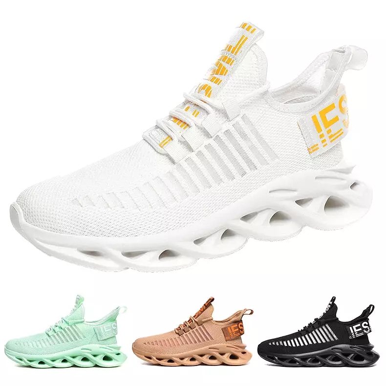 Men's Lightweight Breathable Sneakers Men Casual Shoes Mesh Sneakers Non-slip Running Trainers