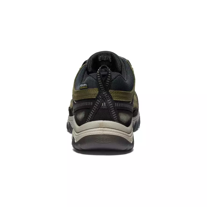 Men's Targhee IV Wide Waterproof Hiking Shoe  |  Dark Olive/Gold Flame