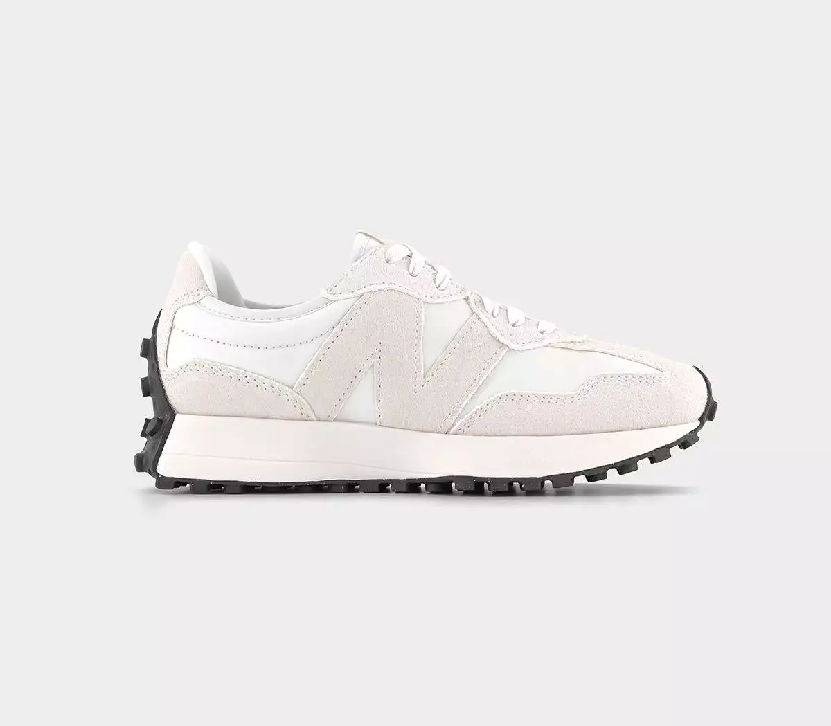 New Balance 327 Offwhite Cream Black Trainers