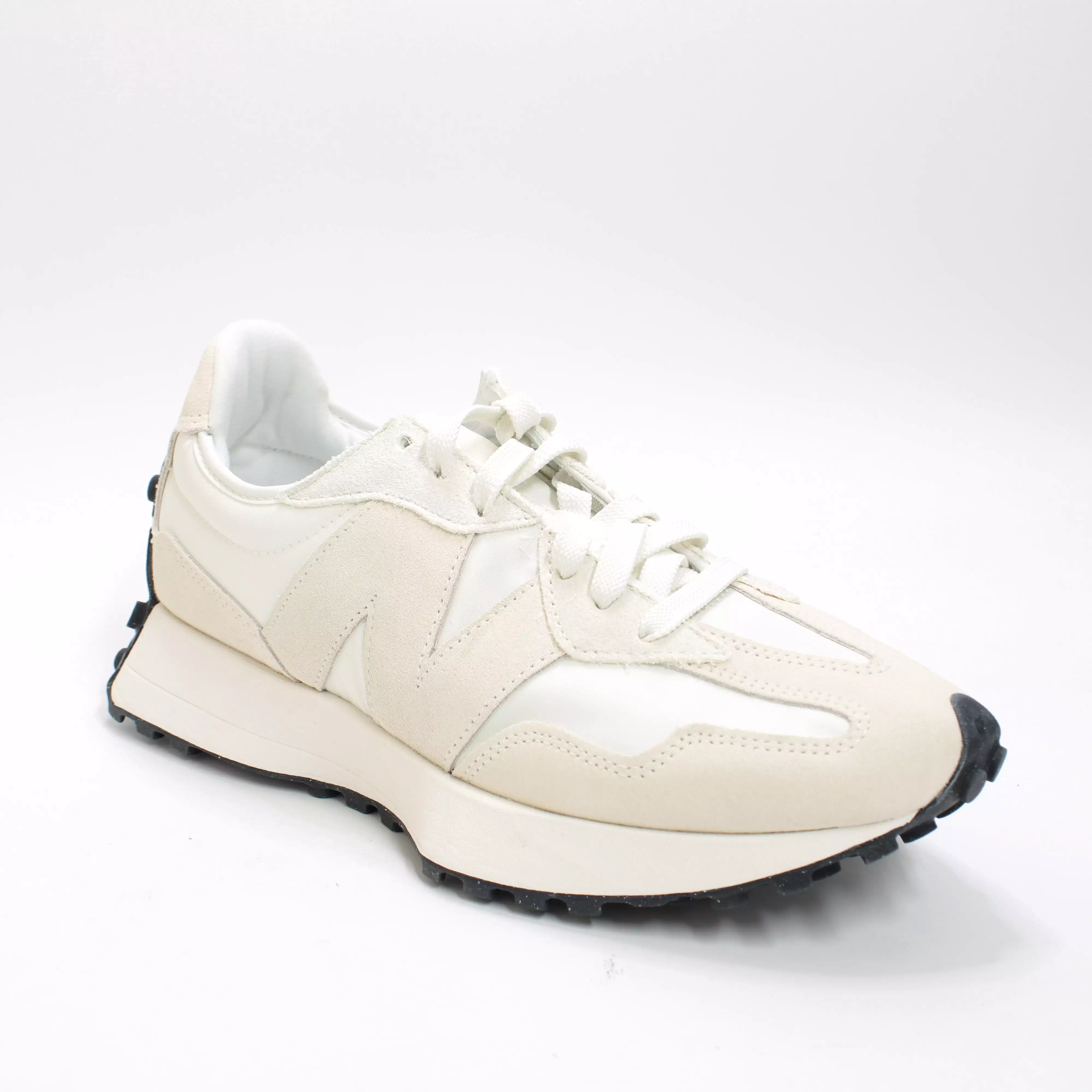 New Balance 327 Offwhite Cream Black Trainers