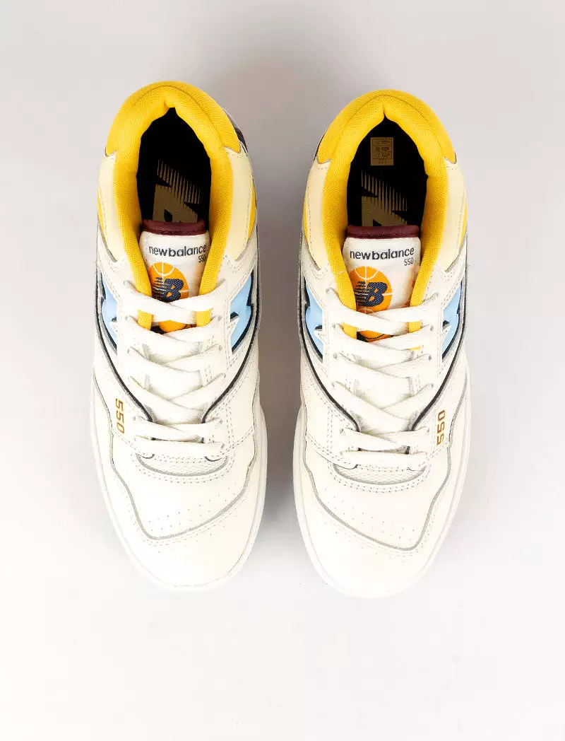 New Balance 550 Trainers Sea Salt / Team Carolina