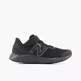 NEW BALANCE KID'S FRESH FOAM ARISHI V4 TOP STRAP BLACK RUNNING SHOE