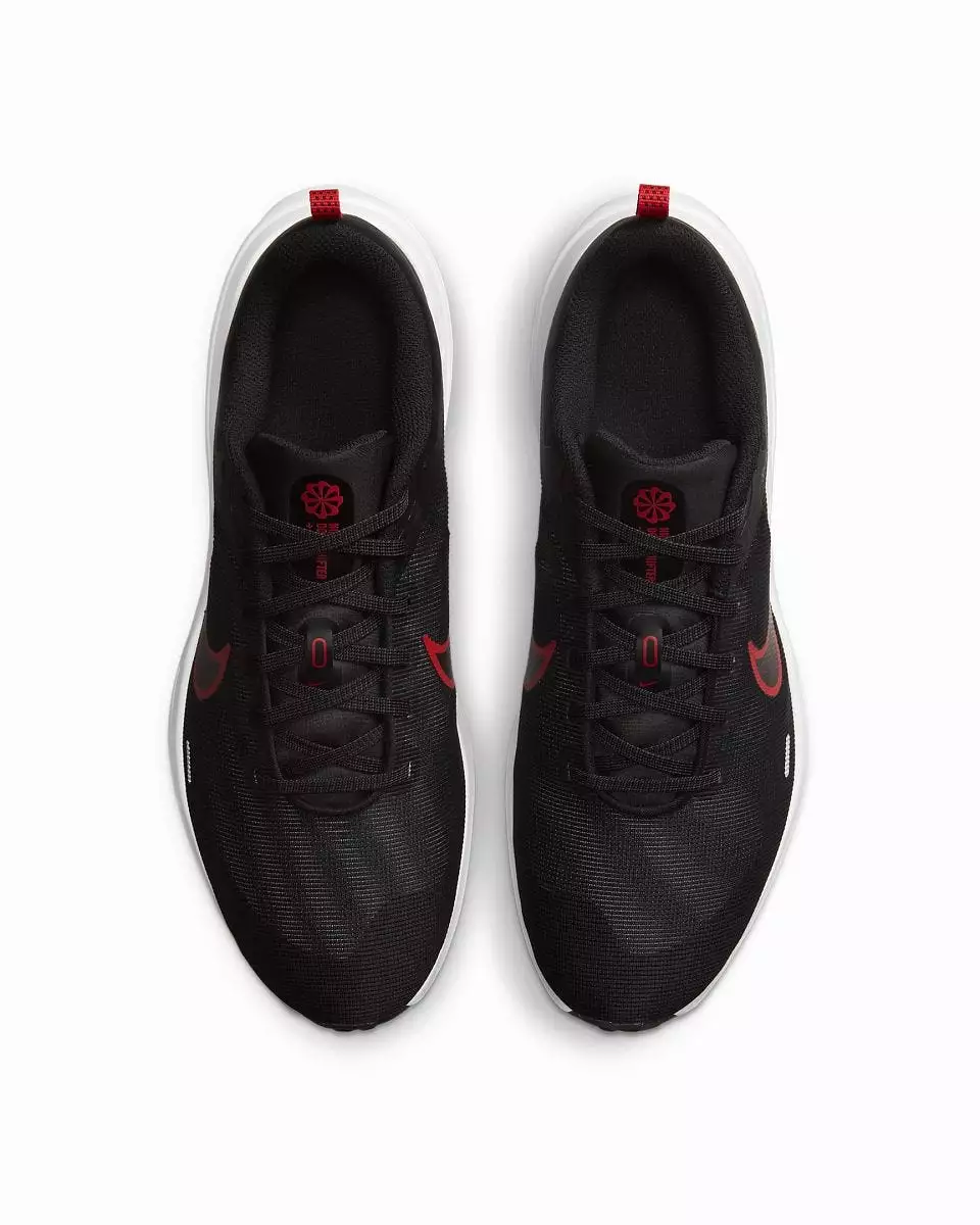 NIKE MEN'S DOWNSHIFTER 12 BLACK/RED SHOE