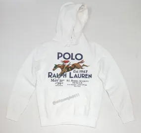 Nwt Polo Ralph Lauren White Equestrian Hoodie