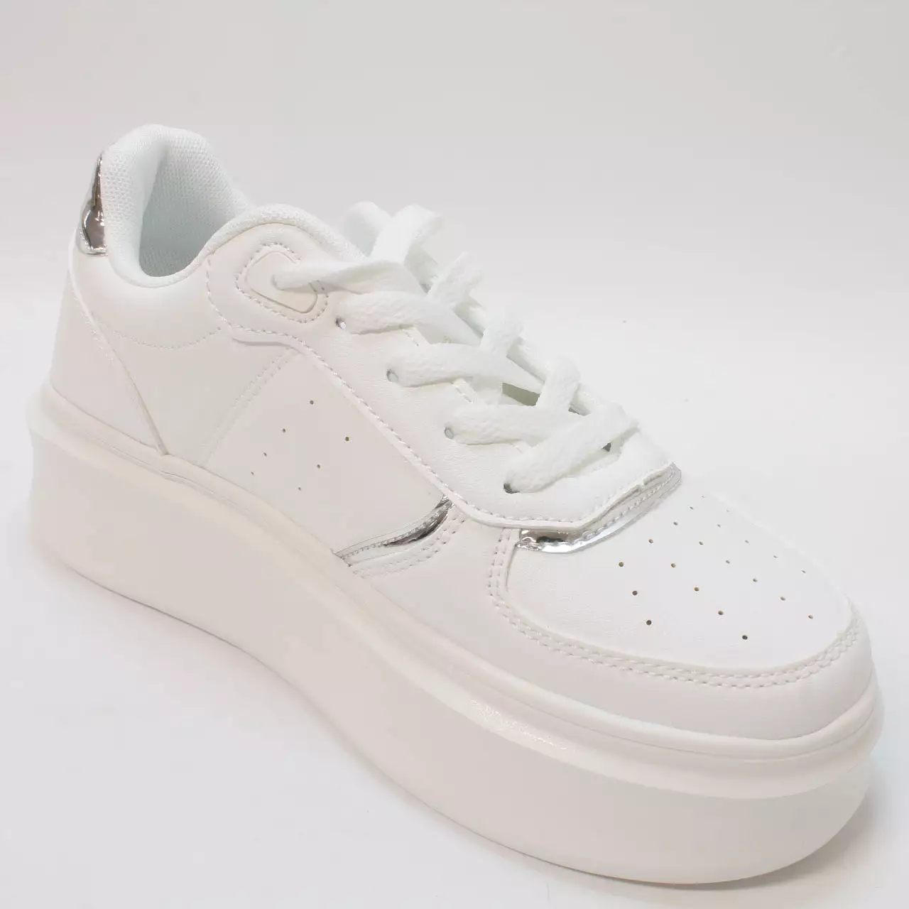 Office Freelance Platform Lace Up Trainers White Uk Size 5