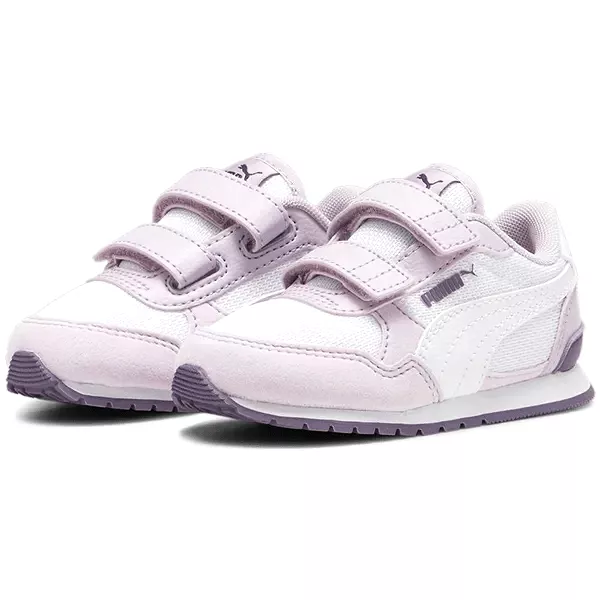 PUMA KIDS ST RUNNER WHITE/GRAPE SHOES