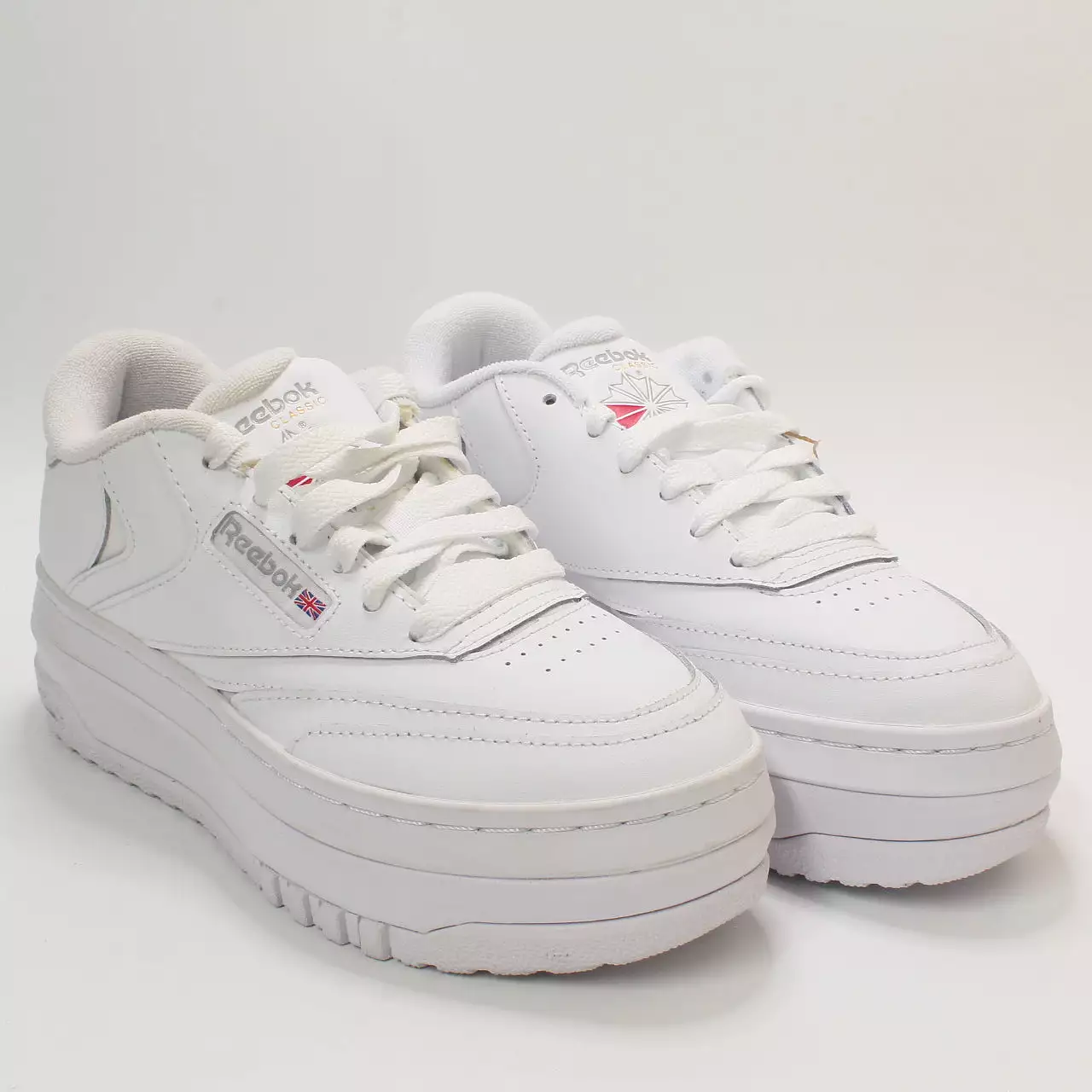 Reebok Club C Double Extra White White Pure Grey Uk Size 4