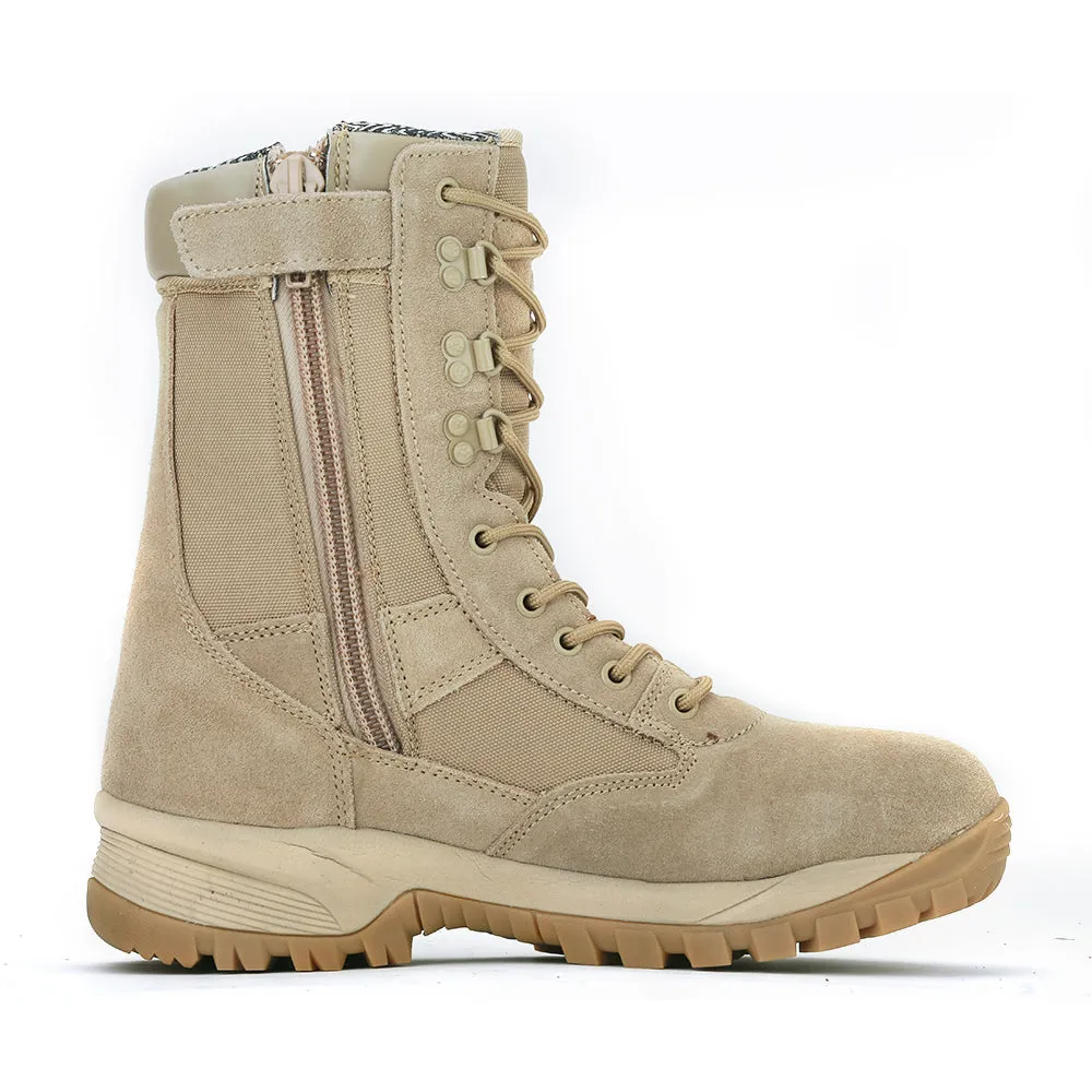 ROCKROOSTER VEGA Sand 8 inch Suede Leather Tactical & Military Boots AB5318