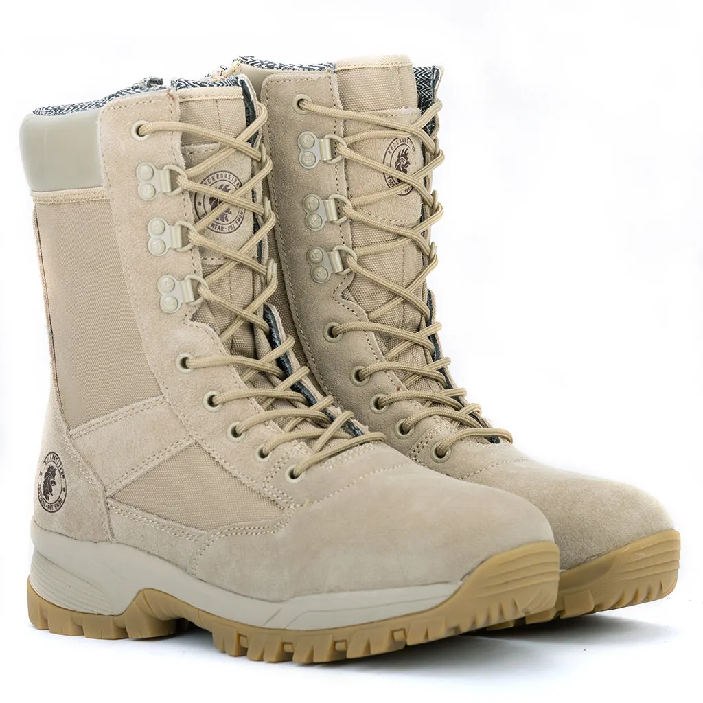 ROCKROOSTER VEGA Sand 8 inch Suede Leather Tactical & Military Boots AB5318