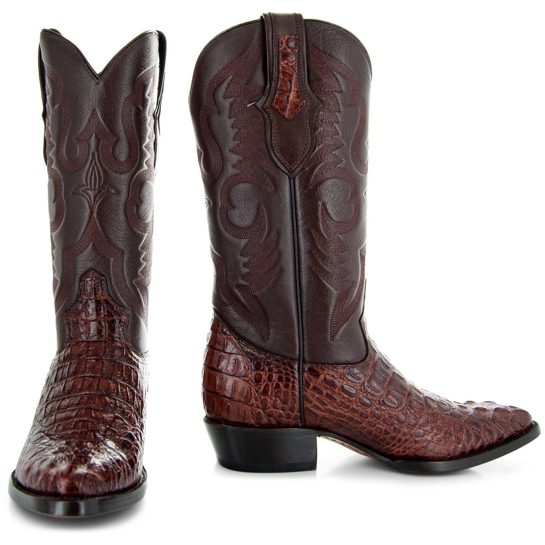 Soto Boots Men's Gator Tail Print Cowboy Boots (H7006)