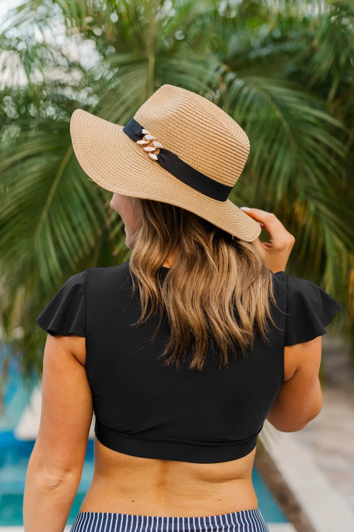 Sunshine Delight Woven Panama Hat- Tan