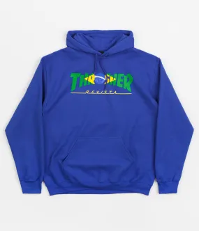 Thrasher Brazil Revista Hoodie - Royal