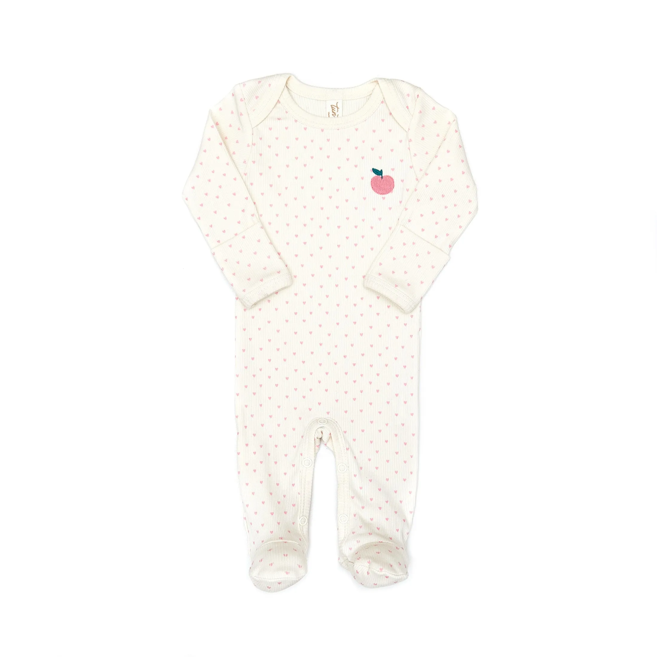 Tun Tun Baby 2Pc Ribbed Hearts Footie & Hat