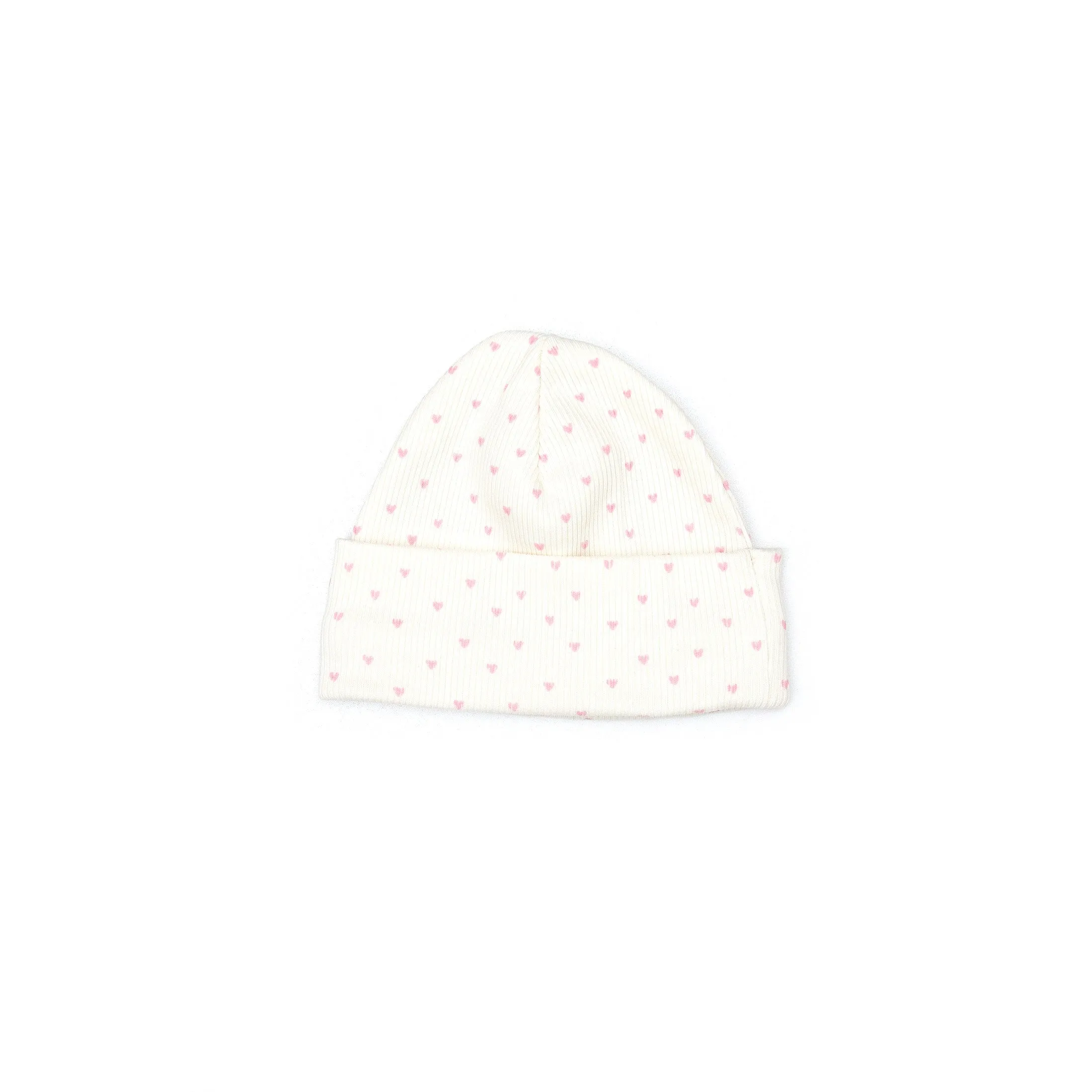 Tun Tun Baby 2Pc Ribbed Hearts Footie & Hat