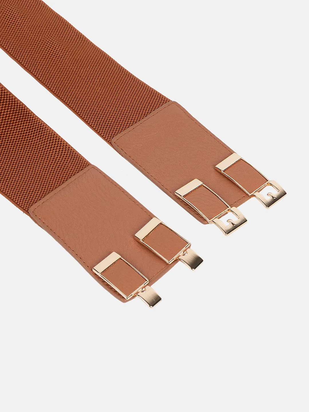 Twin Buckle Stretch Broad Belt