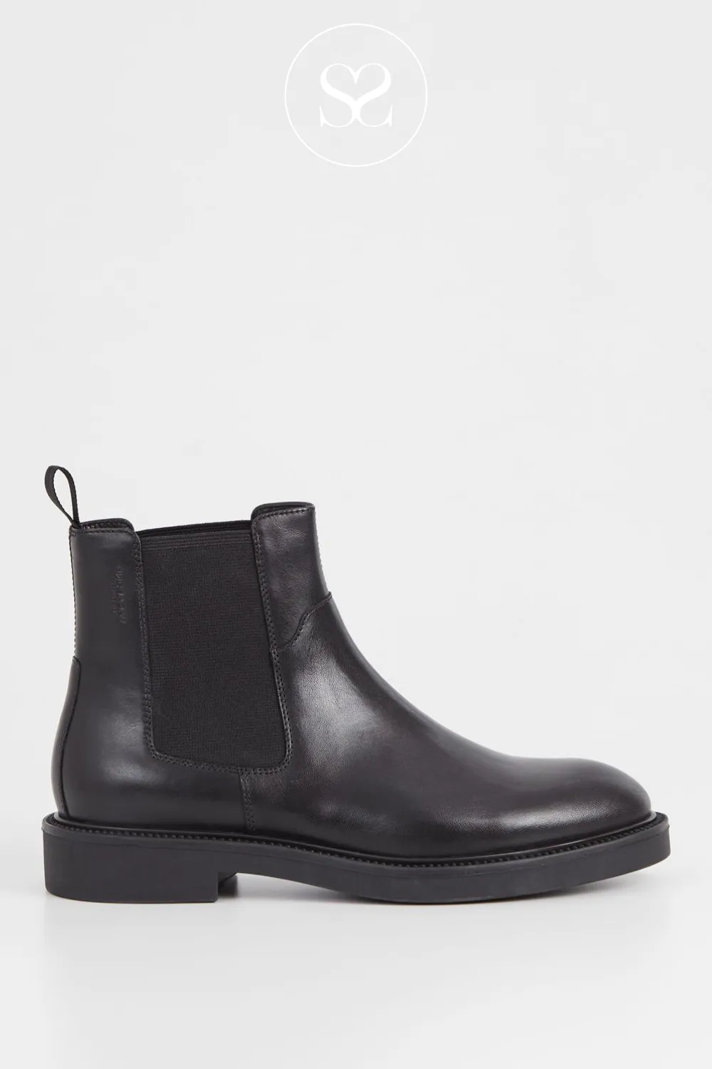 VAGABOND ALEX W 5648-101 BLACK LEATHER CHELSEA BOOTS