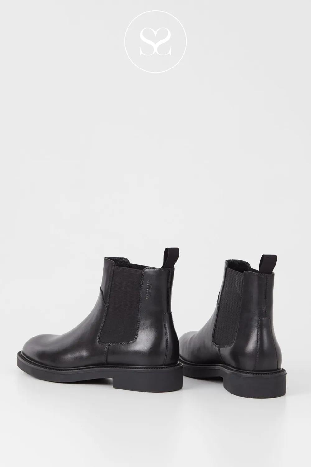 VAGABOND ALEX W 5648-101 BLACK LEATHER CHELSEA BOOTS