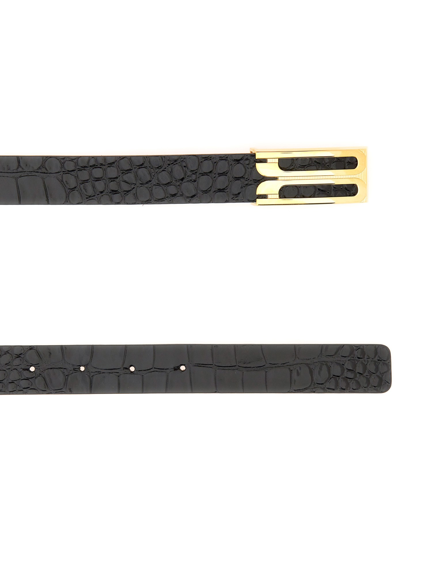 VICTORIA BECKHAM    LEATHER BELT WITH LOGO