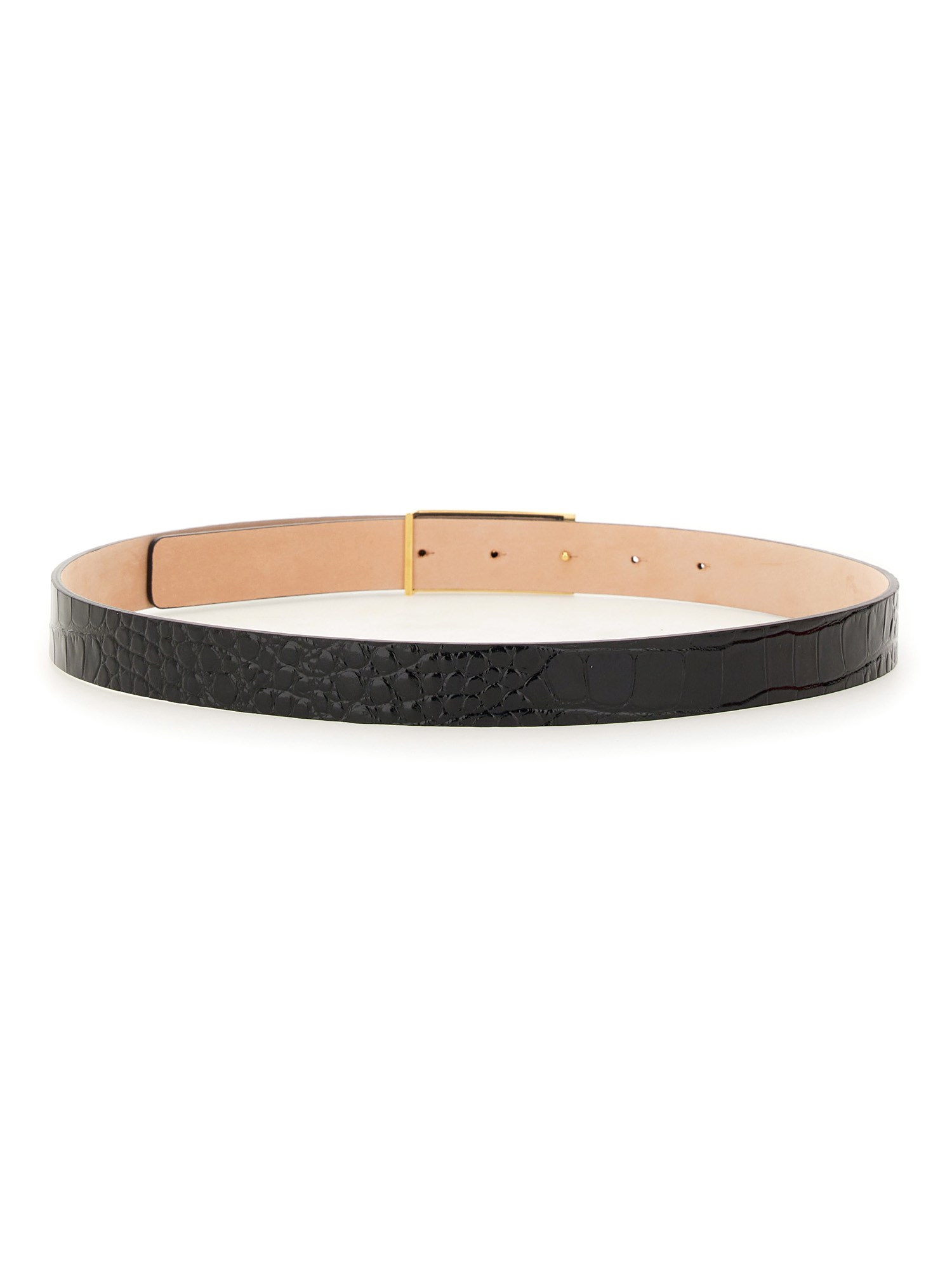 VICTORIA BECKHAM    LEATHER BELT WITH LOGO