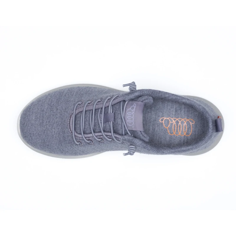 Woolloomooloo Cheviot Wool Sneaker – Grey